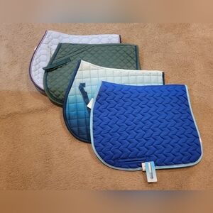 Blue Quilted Saddle Pad